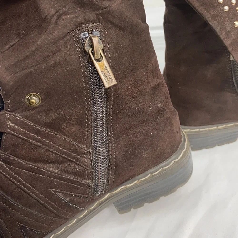 Stuart Weitzman Sz 1(US) Brown Yadastud Ankle Boot